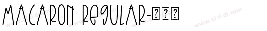 Macaron Regular字体转换